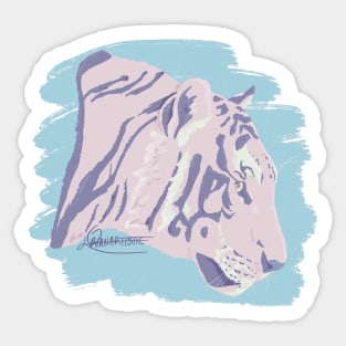 Pastel Tiger Sticker